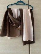 Duży delikatny szal sztuczny jedwab 180x85 cm