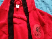 Szlafrok czerwony dla chłopca z kapturem FC Liverpool The Reds Anfield Road