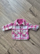 F&F kurtka koszulowa różowa krata podszewka guziki kołnierzyk 68