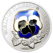 Kwiaty Świata „Bratek” Srebro 5 dolarów 2009r