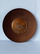 Talerz ozdobny aluminiowy, kolekcjonerski, militaria Układ Warszawski 