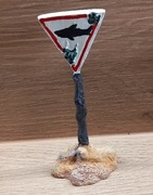 Znak z żywicy do akwarium . Ozdoba akwariowa. Skały