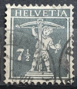 Szwajcaria, HELVETIA, Mi.138, TIII, 7 1/2 centymów
