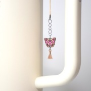 Zawieszka z drewna akcesoria do kubka Stanley, do telefonu, kluczy Motyl