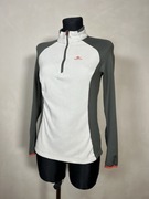 Bluza Quechua S szara biała sportowa polar trekking jesień zima