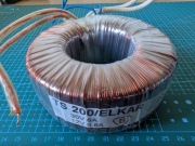 Transformator Toroidalny TS200 (220V // 30V 6A; 12V 0.8A) - 2