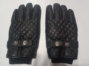 Rękawice motocyklowe Ride&Sons Bullit czarne, pikowane, grube