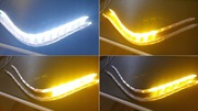 Zestaw kierunkowskazów LED DRL pływających animowanych przód + tył