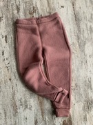 Spodnie puchacze z welny merino mikk-line brudny roz