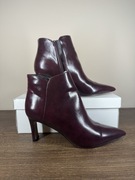 Eleganckie botki Anna Field – bordowe, na obcasie