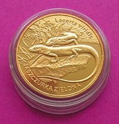 2 Złote NG . Jaszczurka zielona - rok 2009 . Z woreczka menniczego .