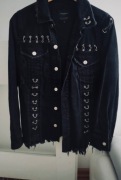 Zara kurtka jeansowa katana z nitami S 36