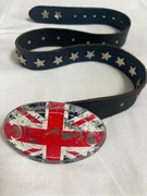 Skórzany Pasek z dużą klamra