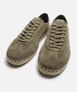 ZARA Skórzane espadryle z jutą roz. 46