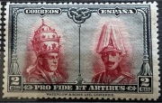 Hiszpania, papież Pius XI i król Hiszpanii Alfons XIII, 2 centymy, Mi377*