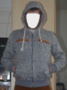 Szara Bluza z kapturem D&T rozm.M