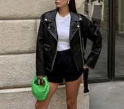 Ramoneska Lumina Eco Leather Jacket rozmiar S