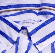 Massimo Dutti lniana koszula S Sicilian style pasy Belgian Linen gangsta 