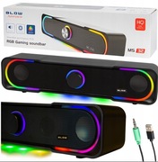 SOUNDBAR GŁOŚNIKI KOMPUTEROWE 2.0 DO KOMPUTERA LAPTOPA AUX LED USB