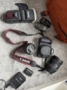 Canon EOS 6D + 2 obiektywy + lampa | Zestaw fotograficzny