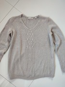 Sweter Christian Berg z kaszmirem  beżowy rozmiar 40