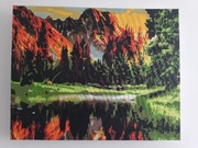 Obraz malowany ręcznie farbami akrylowymi 