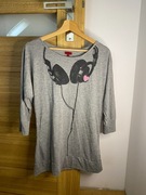 Damska Szara Bluzka z długim rękawem M