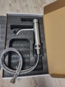 Bateria Łazienkowa Do Zlewu Detbom - Zimna Stal 