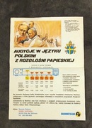 Radio Watykańskie - Program Audycji PRL Jan Paweł II | Unikatowa Ulotka