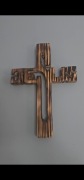 Krzyż drewniany Jezus Chrystus chrześcijan 