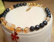 Bransoletka turmalin cytry 