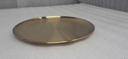 Złota Taca Talerz ze stali nierdzewnej Próba 304 średnica 30 cm