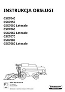 Instrukcja Obsługi New Holland CSX 7070, CSX 7080 PL