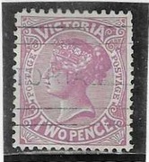 ANGLIA KOLONIE VICTORIA TWO PENCE