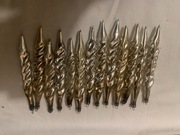 Bombki sople zakręcone , PRL ozdoby choinkowe vintage