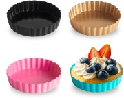Formy do muffinek tarty tartaletek  4szt 11cm stal węglowa nieprzywierające