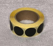 Zaklejki czarne MATOWE fi 20 mm 500 szt