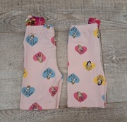 Kolarki/ krótkie getry w księżniczki - 2 pary - rozm 98