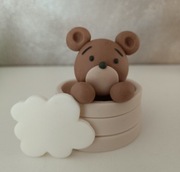 Miś w koszyku z masy cukrowej 