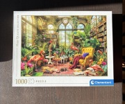 Puzzle 1000, Clementoni, The Greenhouse Library, Biblioteka