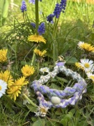 Hand made brelok makrama 3D - szalony mix kolorów od widza. Unikat!