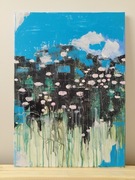 Obraz akrylowy na płótnie, abstrakcja.