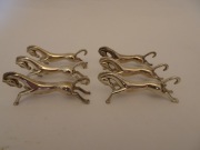 Podstawki pod sztućce, podpórki pod noże, 6 szt, retro, vintage