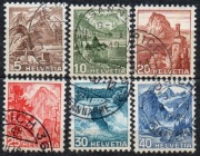 Szwajcaria Mi. 500-505 1948r. kasowane