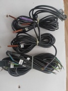 Czujniki i kable zasilające do kotła CO