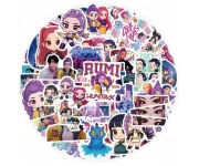 Naklejki „Demon Hunters” K-POP / Łowczynie Demonów – 20 szt.