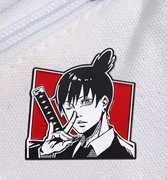 duża anime przypinka metalowa  Chainsaw Man / Aki Hayakawa 