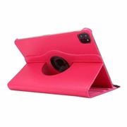 SKÓRZANE obrotowe Etui do iPad Air 13" 2025 / 2024 / Pro 12.9" ciemny róż