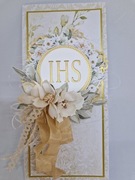HANDMADE Kartka pamiątka z okazji Komunii Świętej