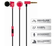 SCHWAIGER KH410R  Słuchawki przewodowe douszne